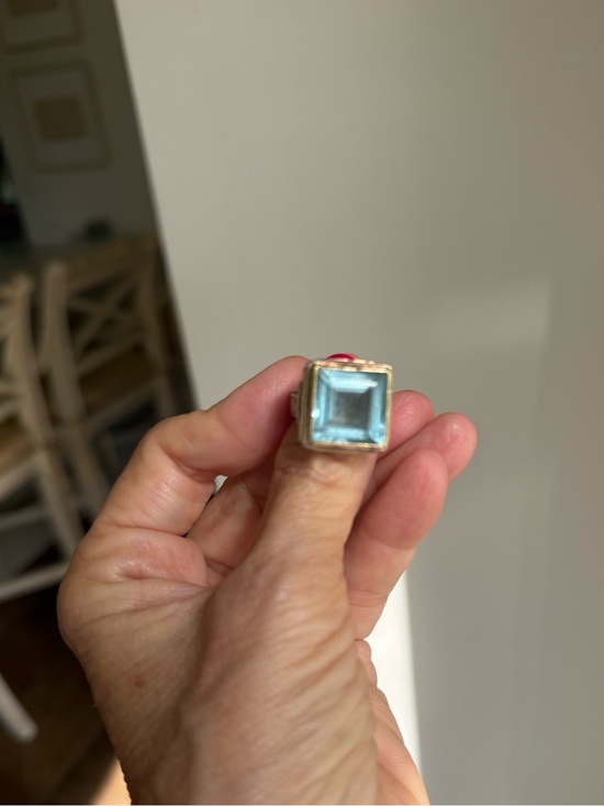 Konstantino Accessories - PRETTY RING!! Konstantino Ring with Square Blue Topaz